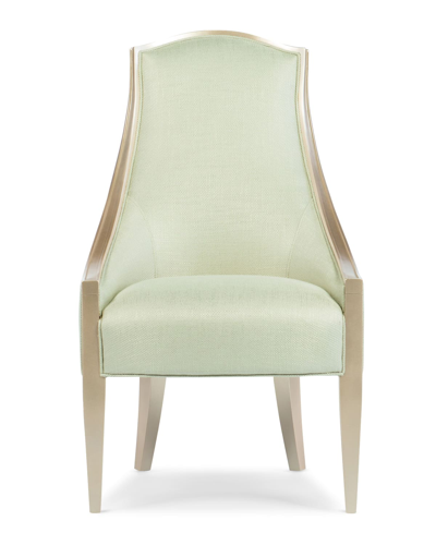 Shop Caracole Gabrielle Upholstered Side Chair In Taupe