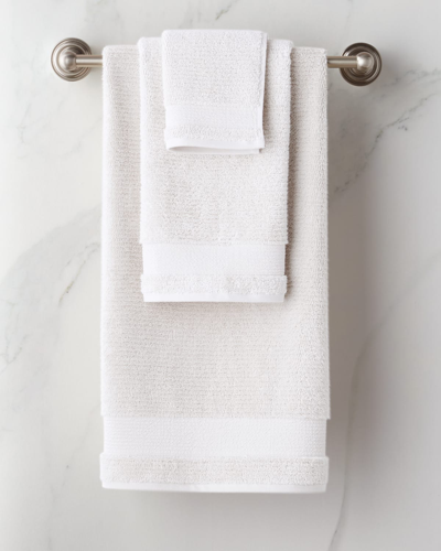 Shop Kassatex Pergamon Bath Towel In White