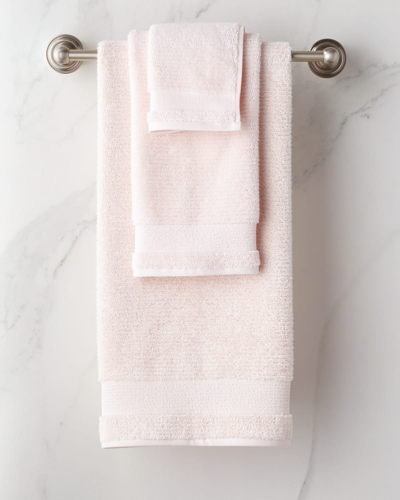 Shop Kassatex Pergamon Bath Towel In Powder Pink
