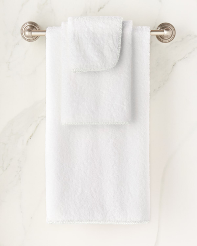 Shop Matouk Whipstitch Bath Towel In White