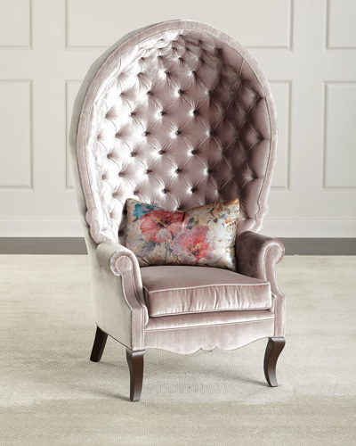Shop Haute House Papillion Tufted Chair In Amethyst