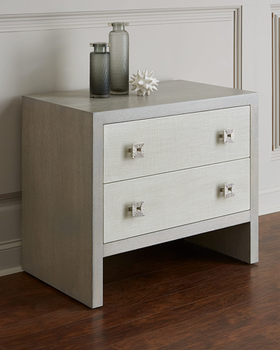 Shop John-richard Collection Chepstow Two-drawer Chest In Gray
