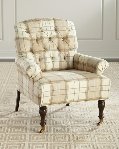 Shop Massoud Traynor Tufted Chair In Tan