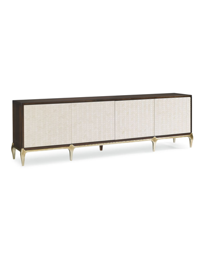 Shop Caracole For Your Viewing Pleasure Console In Brown/white
