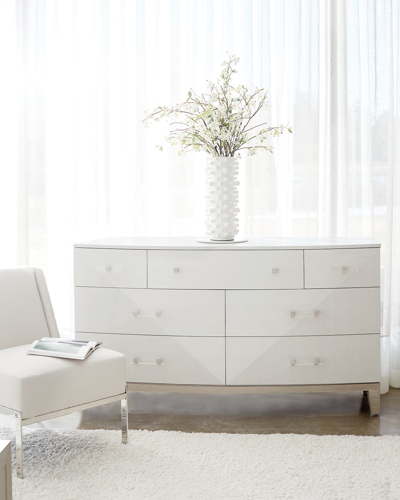 Shop Bernhardt Axiom 7-drawer Dresser In White/gray