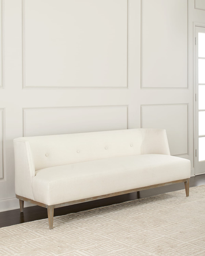 Shop Interlude Home Chloe Sofa 80.5" In Faux Linen Pearl