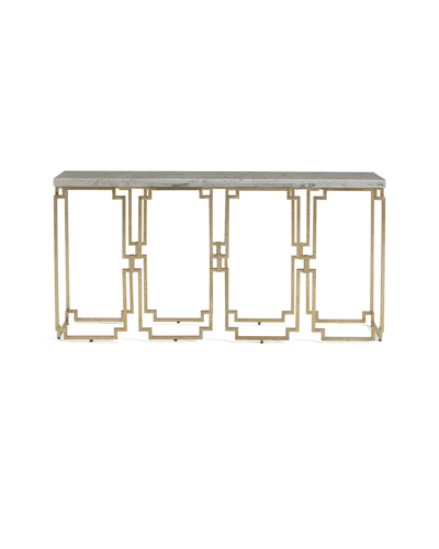 Shop Hooker Furniture Watkins Marble Top Console Table In Gold