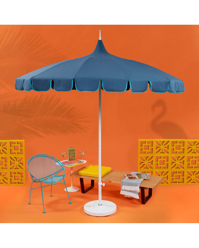 Shop California Umbrella Pagoda Series Patio Umbrella In Sapphire Blue
