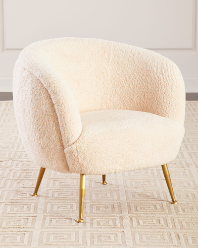 Shop Regina Andrew Beretta Sheepskin Chair In White