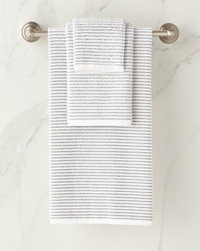 Shop Kassatex Sullivan Hand Towel In Grey