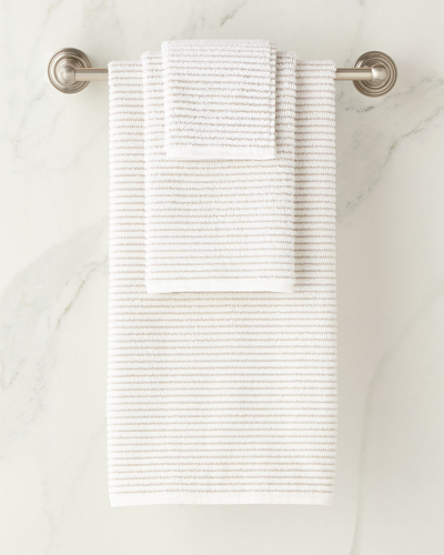 Shop Kassatex Sullivan Washcloth In Taupe