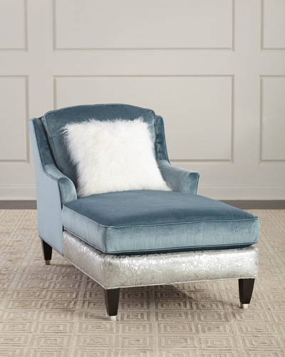 Shop Massoud Connoly Chaise In Light Blue