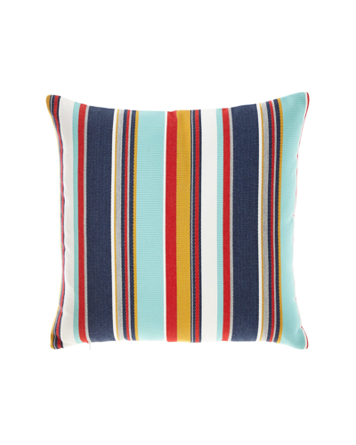Shop Elaine Smith Sicily Stripe Indoor/outdoor Pillow In Multi Pattern