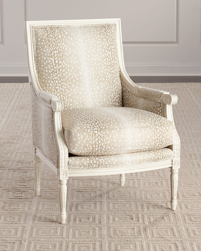 Shop Massoud Glenwick Accent Chair In Fawn