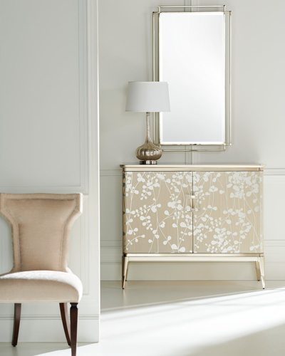 Shop Caracole A Shimmer Of Light Cabinet In Champagne Shimmer