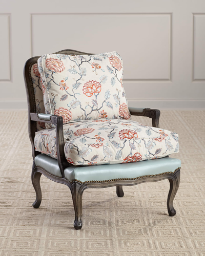 Shop Old Hickory Tannery Bennington Bergere Chair In Beige