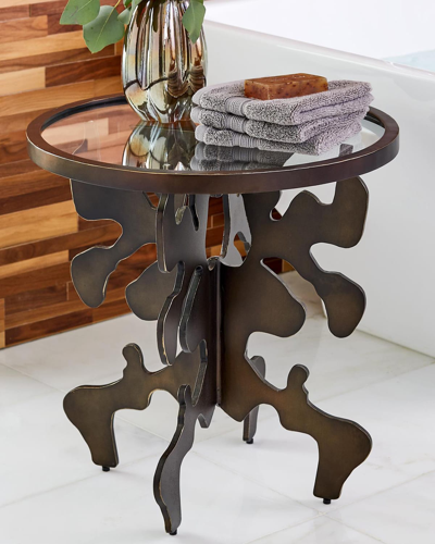 Shop William D Scott Ink Blot Bronze Side Table