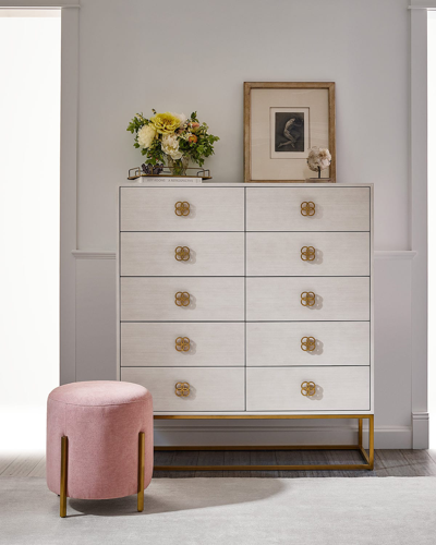 Shop Miranda Kerr Home Peony 10-drawer Chest In Alabaster