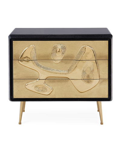 Shop Jonathan Adler Reform 3-drawer Chest In Ebonized