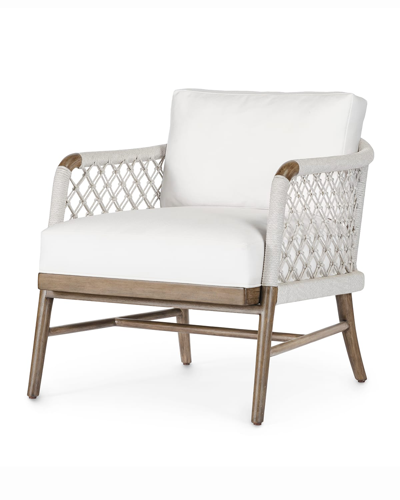Shop Palecek Otis Lounge Chair In Grey Wash