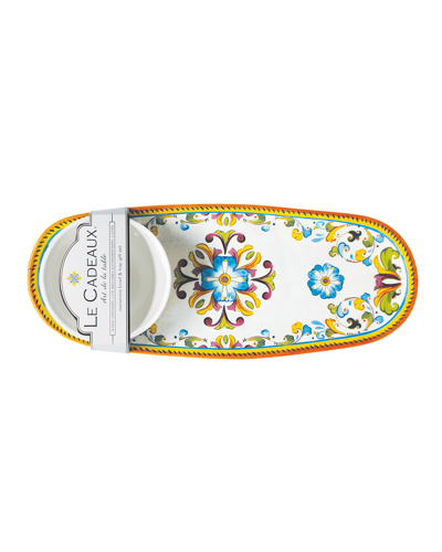 Shop Le Cadeaux Melamine Bowl & Tray Set In Toscana