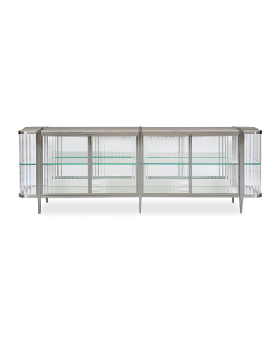Shop Caracole Stop & Stare Console In Silver