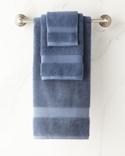 Shop Kassatex Atelier Bath Towel In Blue
