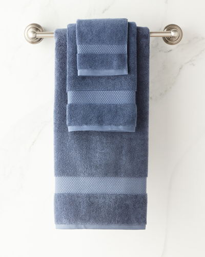 Shop Kassatex Atelier Wash Towel In Blue