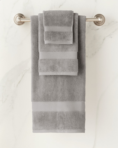 Shop Kassatex Atelier Bath Towel In Gray