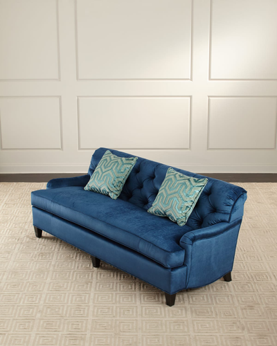 Shop Massoud Duxbury Sofa In Navy