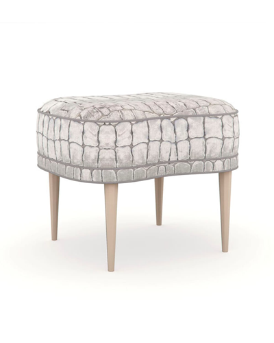 Shop Caracole Multiple Choice Ottoman In Silver