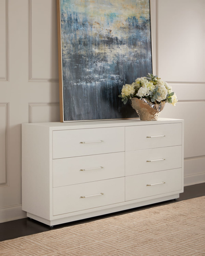 Shop Interlude Home Taylor 6-drawer Chest In Natural White