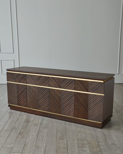 Shop Global Views Latilla Credenza In Brown