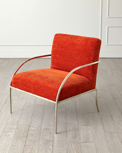 Shop Global Views Swoop Chair In Orange
