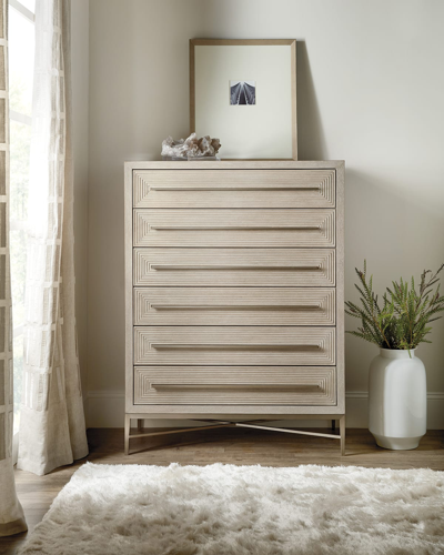 Shop Hooker Furniture Cascade Six-drawer Chest In Taupe