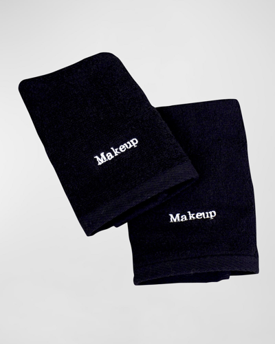 Shop The Pillow Bar Black Makeup Towel Set