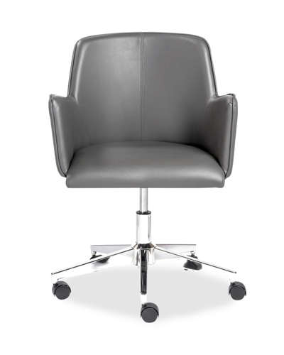 Shop Euro Style Sunny Pro Office Chair In Gray With Chrome