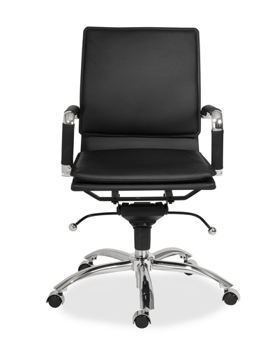 Shop Euro Style Gunar Pro Low Back Office Chair In Black
