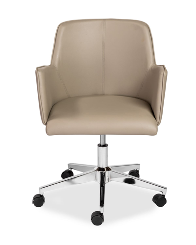 Shop Euro Style Sunny Pro Office Chair In Taupe With Chrome
