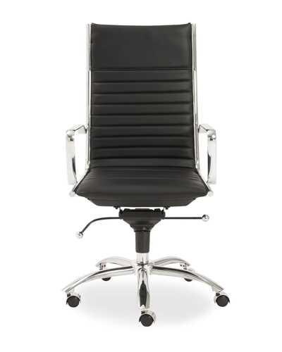 Shop Euro Style Dirk High Back Office Chair In Black