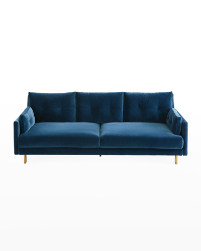 Shop Jonathan Adler Malibu Sofa In Blue