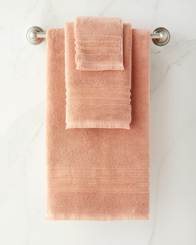 Shop Kassatex Mercer Wash Towel In Pink Clay