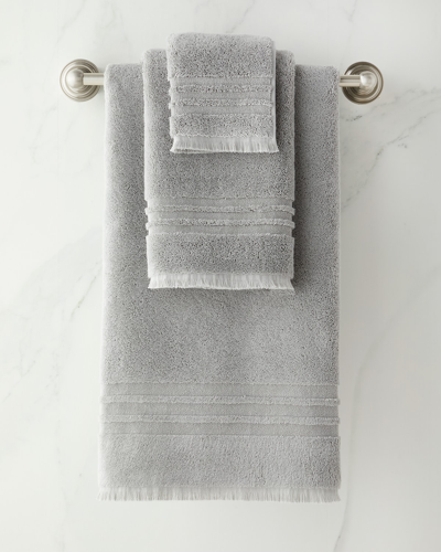 Shop Kassatex Mercer Hand Towel In Grey