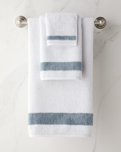 Shop Kassatex Sedona Hand Towel In Blue