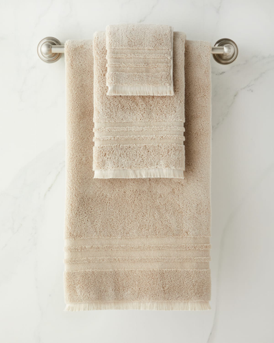 Shop Kassatex Mercer Hand Towel In Linen