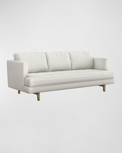 Interlude Home Ayler Sofa 85" In Shearling Cream