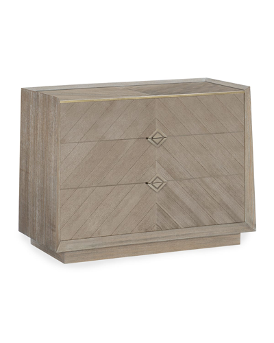 Shop Caracole Criss Crossed Nightstand In Driftwood