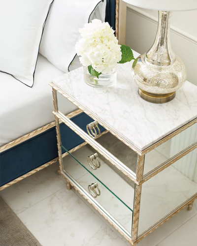 Shop Caracole Fontainebleau Nightstand In Aglow