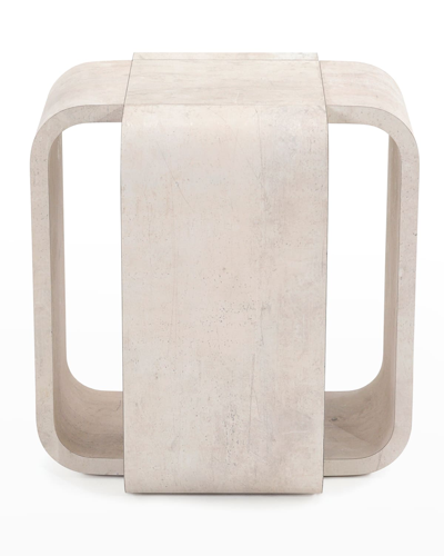 Shop John-richard Collection Chalonne End Table In Ivory