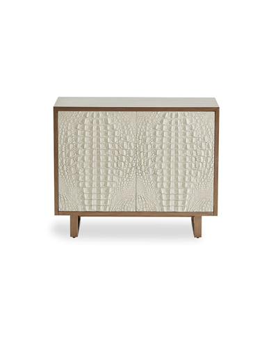 Shop John-richard Collection Kano Two-door Chest In Cream/white